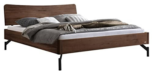 Hasena Lounge Designbett Albinia Nussbaum geölt 140x210