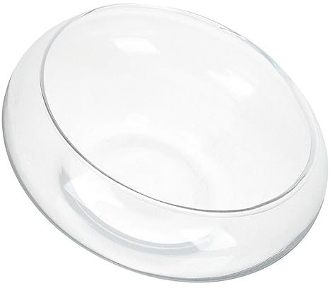 PRETYZOOM Glass Fish Bowl Clear Terrarium, Transparent Glass Fish Bowl for Succulents and Plants Ideal Decorative Aquarium Home Office and Events