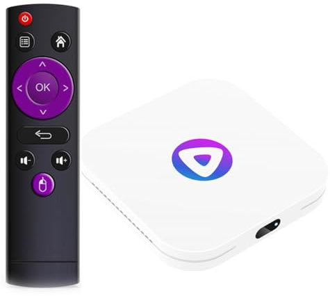 CHROX Android TV Box 13.0, h96 max m1 4 GB RAM 64 GB ROM, 4K HD WiFi 6 med RK3528 CPU 3D 2.4G/5G WiFi Bluetooth 5.0 USB 3.0 Android smart tv-box,4gb+32gb