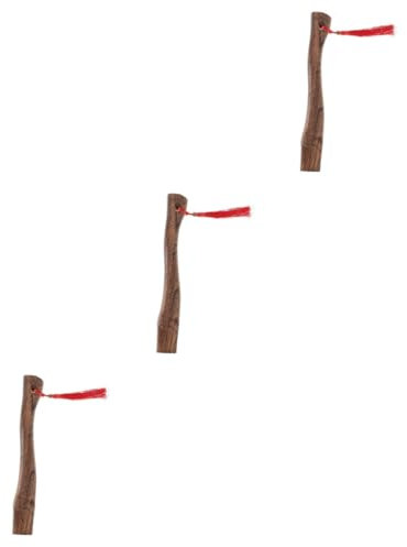 Housoutil 3 Stück Langlebiger Axtgriff Ersatz-beilgriff Für Die Holzbearbeitung Stabiler Holzaxtgriff Für Den Außenbereich