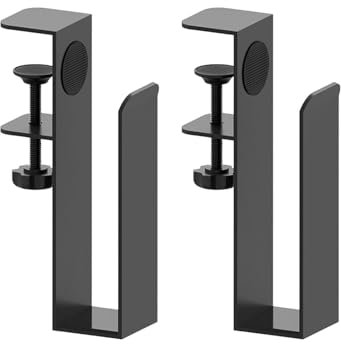 Ronyme Organizador Lateral de Escritorio para Ordenador portátil, Soporte para Tableta, Accesorio Multifuncional de Metal para el hogar y la Oficina, Soporte
