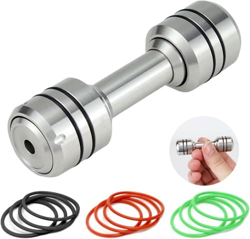 Juguetes para Ansiedad con Mancuernas de Dedo, Rodillo de Nudillos de Metal, Juguete de Acero Inoxidable para Ansiedad y Tdah, Gadgets de Oficina Geniales Regalo para Papá y Adolescentes, Juguete