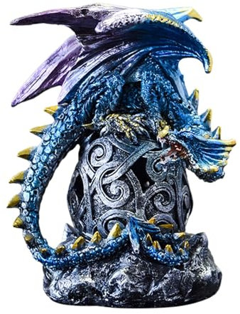 Estatua de Huevo de Dragón, Adorno Chino de Resina, Decoración Medieval, Figura para Halloween y Hogar
