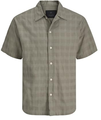 JACK & JONES Camiseta Jprblavance Dobby S/S, Dried Sage, L