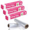 BLISSMART Cling Film Refill & Dispenser 3pk (30cm x 50m Each) Plastic Wrap Food Storage with Cutter Catering Film Microwave-Safe Food Wrap Strong Stretch Wrap for Kitchen
