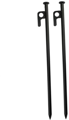 UKCOCO 2stücke Robuste Stahl-zeltheringe Set Wetterfeste Zelt-heringe Für Camping Outdoor Pavillon Sonnensegel Sicherer Halt Harten Böden Stabile Befestigung Für Zelte Und Markisen