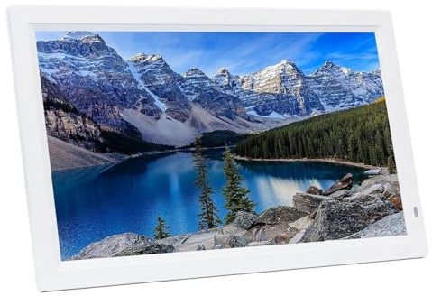 32-tums vertikal digital fotoram, LED digital reklamskärm 1920x1080p IPS HD, väggmonterad skärm med rörelsesensor, stöd för bilder/videor och 32 GB minneskort 17in