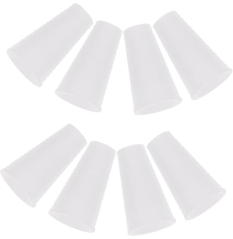 OSOLADY Pomelli per Tende a Corda 15 Pezzi in Plastica Bianca Ricambi per Tende a Rullo e Accessori per Arredamento Casa e Verticali
