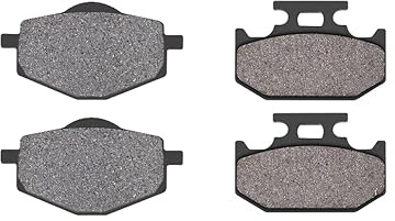 AHL-Kit Motocicleta Pastillas de freno para Yamaha DT125 RE 2005-2007 (Semi metal)