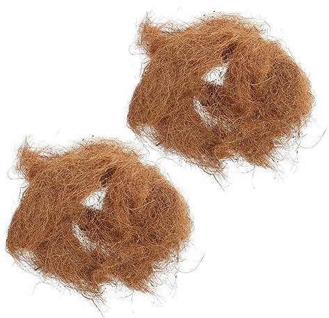 SEWOART 2stücke Warme Vogel-nistmaterialien Aus Natürlichen Kokosfasern Langlebige Und Praktische Vogelhaus-Einlagen Für Garten Und Wildvögel Nistunterlage Für Wellensittiche Und Kleine Vö