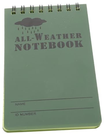 Toddmomy Wasserdichte klebrige Noten Kleines Notizbuch Schulmaterial für College-Studenten Notizen Notebook Zeitschrift Tagebuch Notizblock Praktisches Notizbuch Notebook-Büro Papier Grün