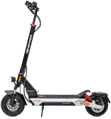 Kukirin M4 Max, Monopattino Elettrico per Adulti da 10 Pollici, Autonomia di 64 km, Doppia Sospensione, Forcella Anteriore, Pneumatici Senza Camera, Luce LED, Doppi Freni a Disco, Pieghevole per la