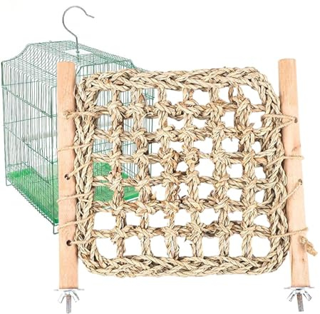 Genérico Escalera para Jaula de Aves,Poste de Juego y Masticación de Madera - Accesorios para Jaulas de Aves - para Entrenamiento y Alimentación de como Conure y
