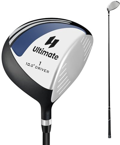 COSTWAY Golf Driver för herrar, 460CC golfklubba i aluminium för högerhänta med klubbhuva & grafitskaft, 10,5°, golfdriver för nybörjare och proffs