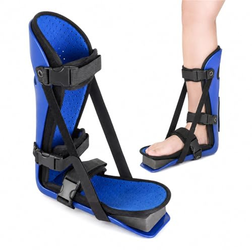Bota Ortopédica Walker para Fractura de Tobillo y Esguinces Inmovilizador de Pie Médico con Suela Rígida Soporte para Recuperación Postquirúrgica Ajustable Unisex(S)