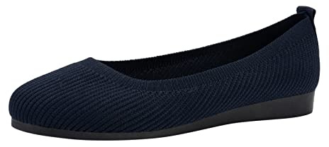 Générique Mesdames Mode Unie Respirant Tricot tête Ronde Plat Confortable Chaussures décontractées Femme Casual