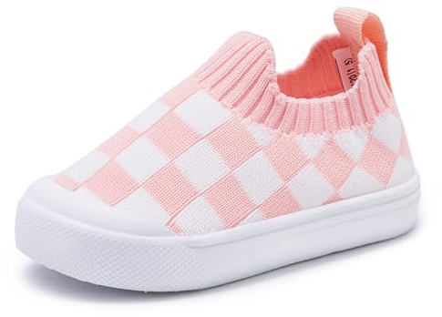 Baby Walking Shoes First Boy Girl Walker Infant Sock Tennis Mesh Sneakers Breathable 6 9 12 18 24 Months Pink Size 6-12 Months Infant