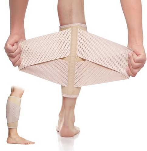 iDonua Schwellung der Unterschenkel Wadenbandage Kompressions für Damen, Druckverstellbarer Bein Kalbstütze für Krampfadern, Ödem, Zerrissener Wadenmuskel, Wundheit, Zerrung, Krämpfe - L/XL
