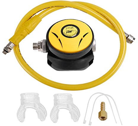 PRATYAHARA Tauchen Zweite Stufe Atemregler Unterwasser Tauchen Tauchen Krake Atemregler MundstüCk AusrüStung ZubehöR Teile,Gelb