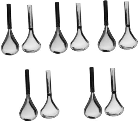 PRETYZOOM 10piezas Descorazonador De Inoxidable Herramienta Práctica Para Quitar Núcleos De Frutas y Para Cocina y Preparación De Postres