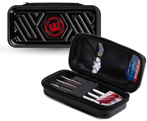 WINMAU Armor G1 Portefeuille Darts - L'étui Noir pour fléchettes Peut contenir des fléchettes entièrement assemblées et des Accessoires - Résistant aux Chocs, Ultra-Durable et sécurisé