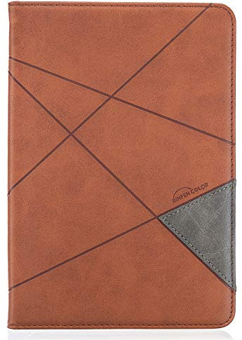 Custodia in pelle per tablet da 8 pollici compatibile con Amazon Fire HD 8 Tablet 2020, custodia magnetica pieghevole con supporto e slot per schede, per uomo/donna, accensione e spegnimento