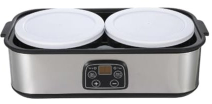 ＡＷＨＡＯ Yogurtera con Dos frascos de Vidrio, máquina portátil diseñada para Hacer Yogur en Tiendas y comedores.