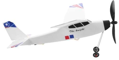 LALADEFIEE Kit Modellino Aereo con Molla Blu Aeromodello Lancio Manuale per Gioco Educativo Stem Facile da Montare Sicuro e Adatto Principianti e Attività di Gruppo all Aperto