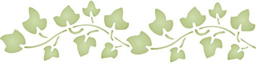 Efeu-Schablone, wiederverwendbar, 23 x 11,5 cm