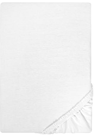 Traumhaft Schlafen - Castell - Markenbettwäsche 0077113 Spannbetttuch Jersey Stretch 1x 60x120 cm - 70x140 cm, weiß