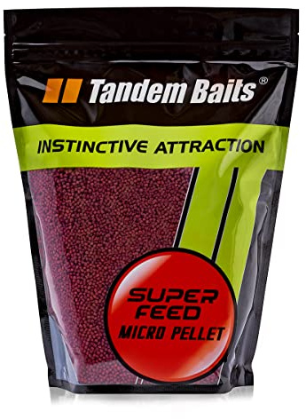 Tandem Baits Karpfen Futter Angelfutter Grundfutter Pellets Feeder SuperFeed Micro Pellet 2 mm 1 kg Chili Robin Red