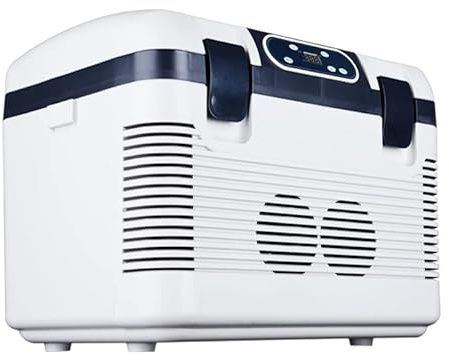 Mini Frigorifero for Frigorifero 19 Litri Freezer Silenzioso Portatile DC 12V 24V AC 220V Cassa Ghiaccio Più Fresca Calda for Il Campeggio Cucina a Casa Che Guida Picnic ( Color : White , Size : 19L )