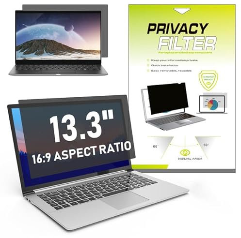 LAMA Blickschutzfilter für 13,3 Zoll Laptop Blickschutzfolie Blickschutzfilter Laptop Screen Filter Datenschutzbildschirmfilter mit Sichtschutz, Anti-Blaulicht und Blendschutz 16:9 (294 x 166 mm)
