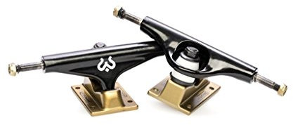Imagine Skate Trucks 5.25 Ejes de Skateboard (Set 2) Logo Black Gold