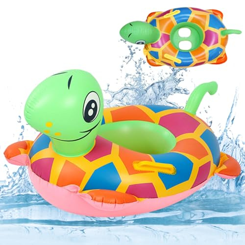 Mecctuck Badring för bebis, simring, uppblåsbar simring, simring för bebis, simhjälpleksak, flytande simring, strandleksak, simring för baby 6 månader – 3 år