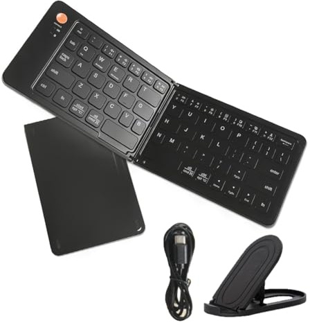 NONDK Mini Bluetooth-tangentbord, bärbart hopfällbart trådlöst tangentbord för telefontangentbord Movil IOS/Android/Tablet