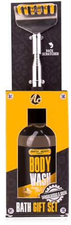 Accentra Duschgel & Rückenkratzer BATH + BODY TOOLKIT Geschenkset für Männer - Pflegeset für Herren zum Vatertag oder Geburtstag