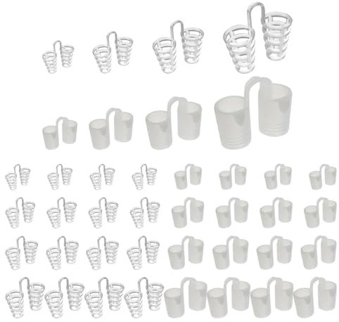 32 Stück Nasendilatator, Silikon-Nasendilatator, Anti-Schnarch-Nasenklammer, Nasenstütze, Nasenatmungshilfe, Anti-Schnarch-Gadget