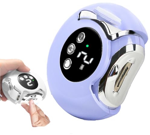 Maricrosea 3-in-1 Electric Nail Clippers, Baby Nail Clippers Electric with LED Light Nail Files, Automatic Nail Trimmer 3-speeds, Portable Safety Nail Clippers for Baby Kids Adults Gift for Mom