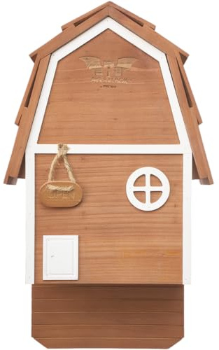 WildYard - Caja Nido para Murciélagos 2 Cámaras, Caseta Murciélagos Exterior en Madera de Cedro – Casa Refugio Murciélagos para Pared – Anti Mosquitos Natural para Jardín
