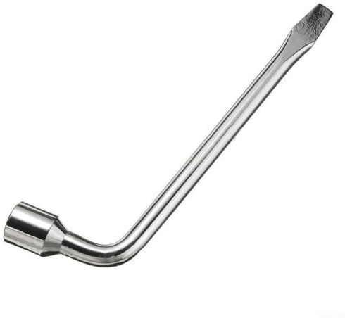 Besttoolifes Llave de rueda de repuesto para coche, llave de tuerca de rueda, llave de rueda tipo L, llave de tuerca hexagonal de alta resistencia, herramienta de mano para automóvil (21 mm)
