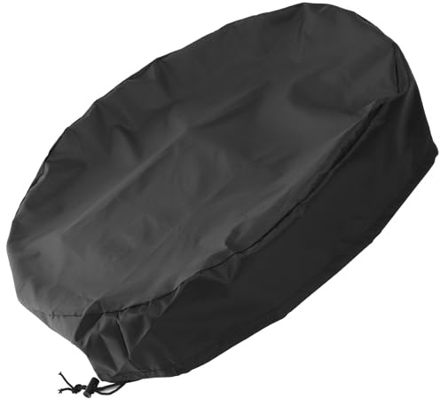 HAKIDZEL Tapa Protectora para Cubo de Lluvia 210d de Tela Oxford Negra, Cubierta para Barriles de Agua, Accesorio Cordón Ajustable, Adecuado para Exteriores y Jardín Color Color Aleatorio