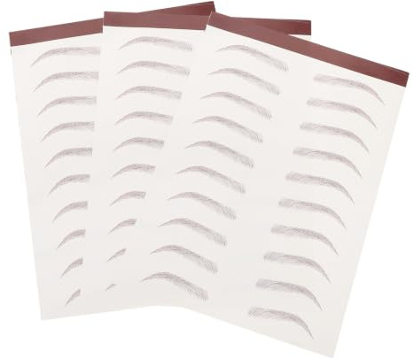 SOPOTUTU 3 Ark Vattentäta Ögonbrynstatueringar Självhäftande Realistiska Ögonbrynsklistermärken För Makeup Resa Passform För Alla Ögonbrynsformer