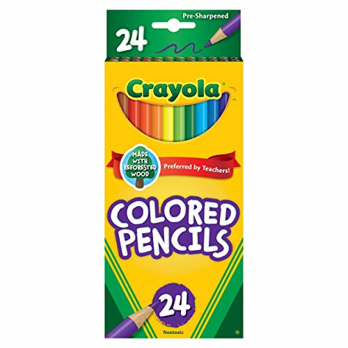 Crayola Long Colored Pencils 24-Count