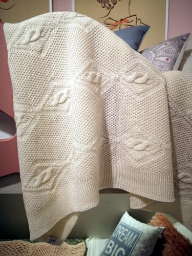 Manta para bebé de lana merino, 100% lana virgen, suave, ideal como manta para cochecito de bebé