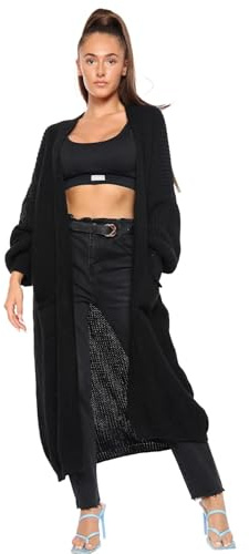Hamishkane® Cardigans for Women UK Knitted Longline Balloon Sleeve Cardigan