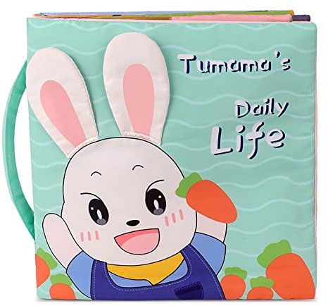 TUMAMA KIDS- Libro di Stoffa di Vita Quotidiana Tumama, Multicolore, Medium, VC-TM150