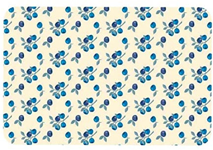 VBFOFBV Badezimmerteppiche, saugfähige Badematten für Badezimmer, Küche, Badteppiche, Teppiche für den Innen- und Außenbereich,Blaue Beere pastorierbar