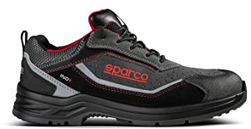Sparco - Indy ESD S1PS SR FO LG - Calzado de Seguridad para Hombre y Mujer - Calzado de Trabajo Antideslizante y Resistente - Calzado de Seguridad Adecuado para Cualquier condición de Trabajo