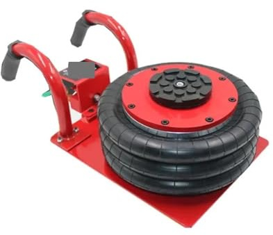 WDSOPK Bildomkraft, pneumatisk domkraft snabblyft 3T bilreparation luftdomkraft tre ballonger handhållen 400 mm höjd pneumatisk lyftuttag